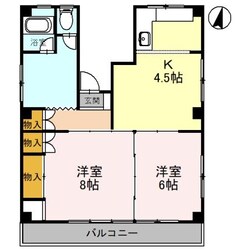 フォルターナ常盤の物件間取画像